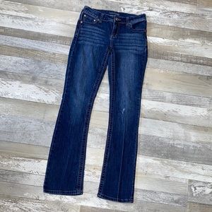 Women's Maurice's Boot Cut Factory Distressed Jeans - Size 6L